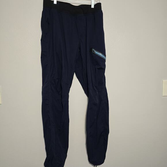 Men's Lululemon Lined Dance Studio Pants Size Medium Mint Condition blue Jogger - Picture 1 of 5